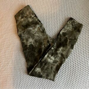 lululemon athletica Green Tie-Dye Leggings